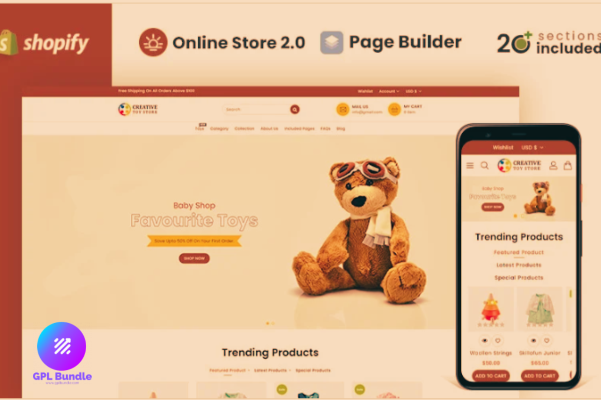 Creative Toy Store Shopify Theme