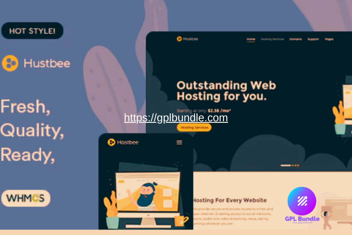 Hustbee – Hosting HTML & WHMCS Template