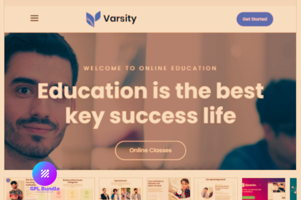 Varsity – School, College, University, Coaching, LMS, and Online Course Educational WordPress Theme