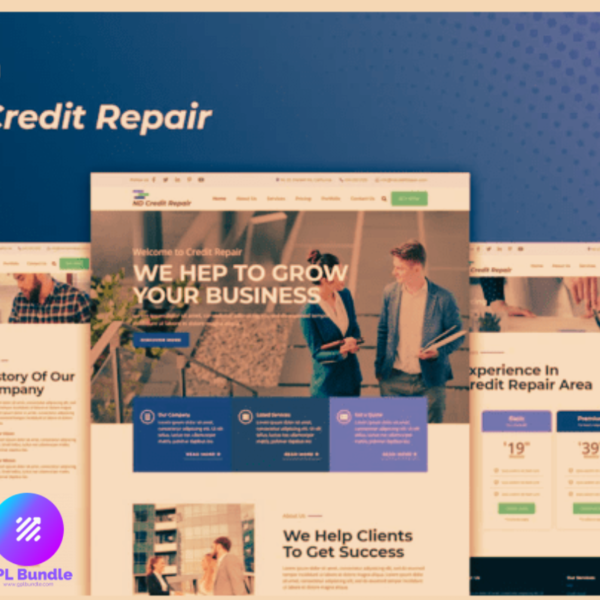 ND Credit Repair – Finance Company Elementor Template Kit